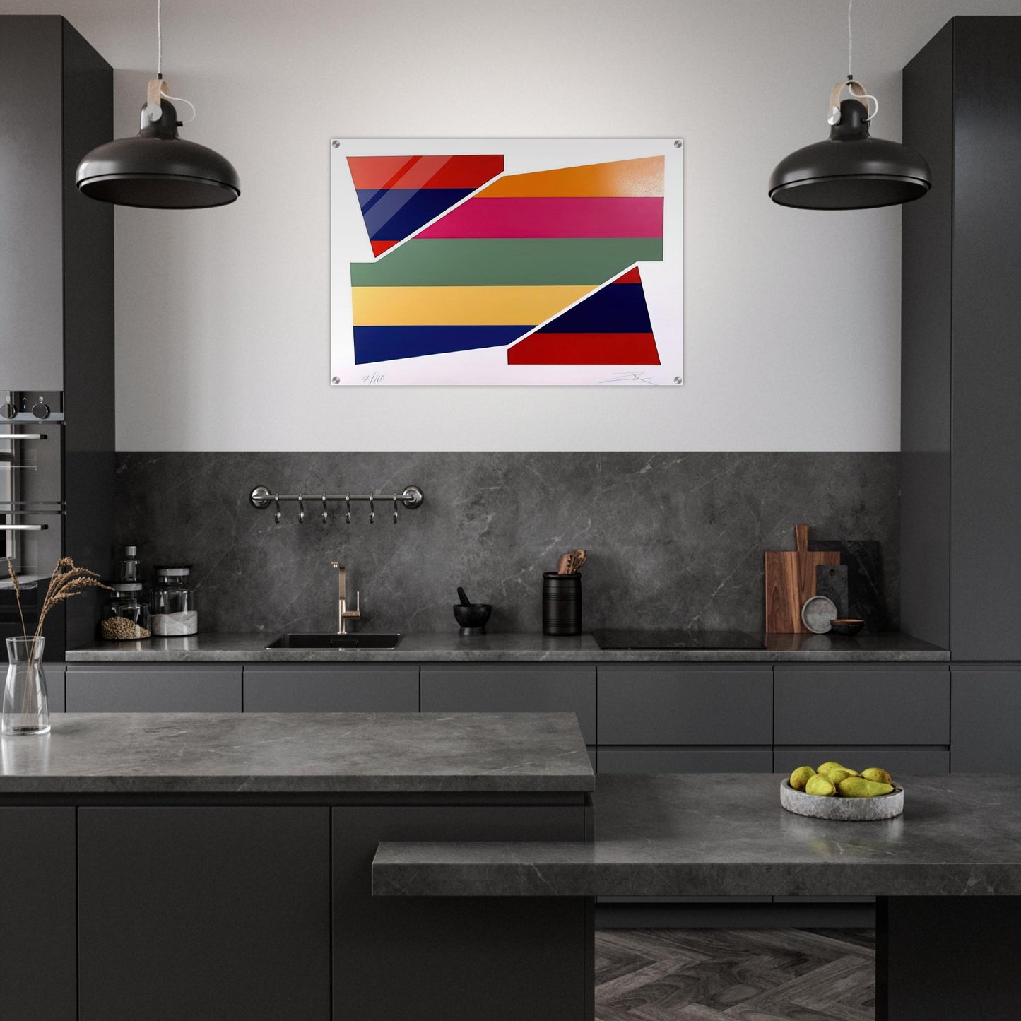 Rotation I - 1980 - Larry Zox Acrylic Print - 70x100 cm / 28x40″ inches