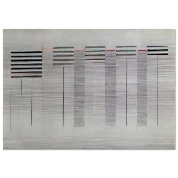 Acrilico n. 12 - 1976 - Bice Lazzari Brushed Aluminum Print - 70x100 cm / 28x40 inches | Bice Lazzari Aluminum Print | Bice Lazzari Prints