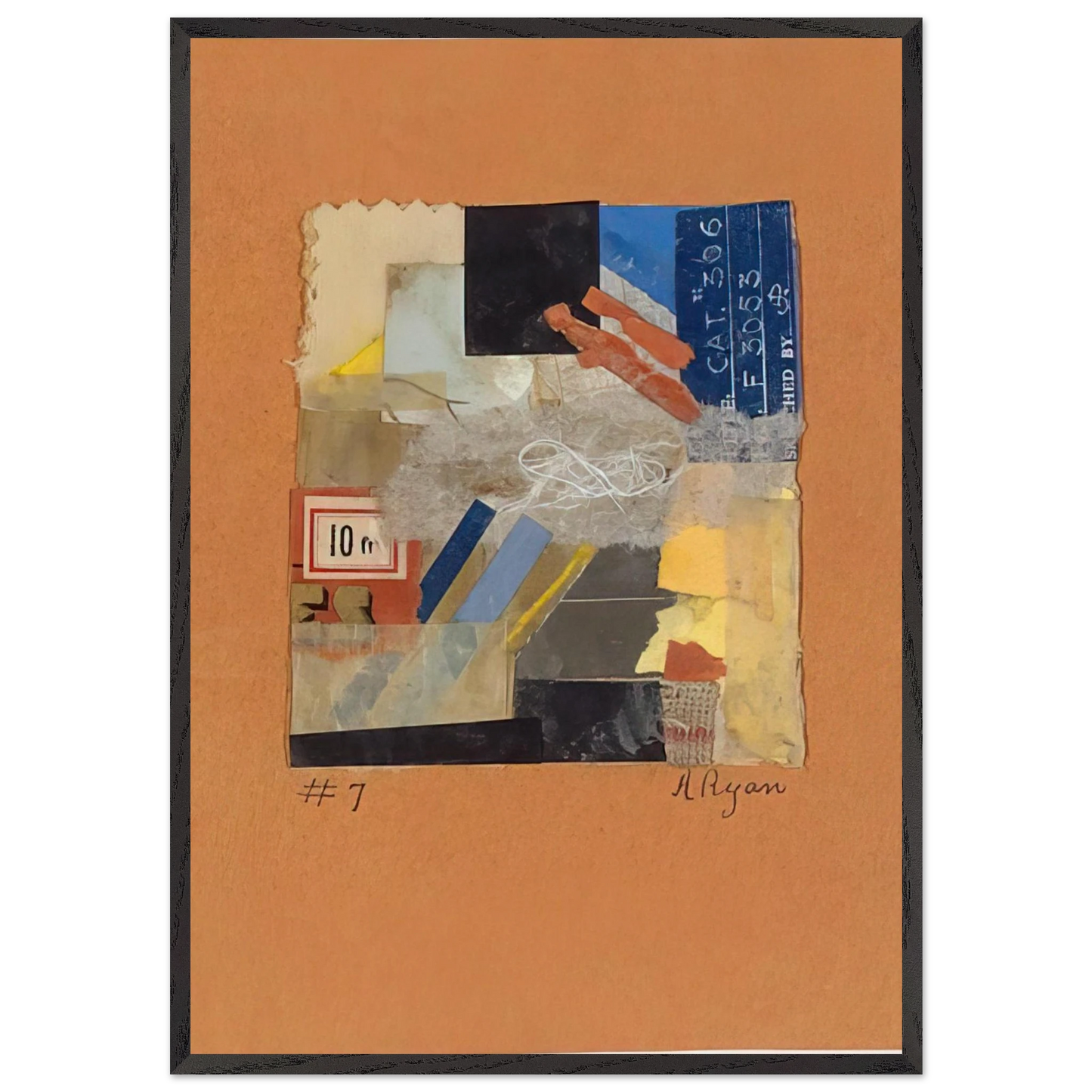 Number 7 - 1948 - Anne Ryan Framed Art Print – Black Wooden Frame - Default Title - -Framed Art Print