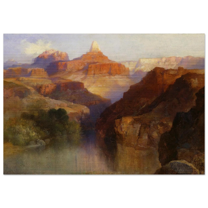 Zoroaster Peak Grand Canyon, Arizona - Thomas Moran Brushed Aluminum Print - 70x100 cm / 28x40 inches | Thomas Moran Aluminum Print | Thomas Moran Prints