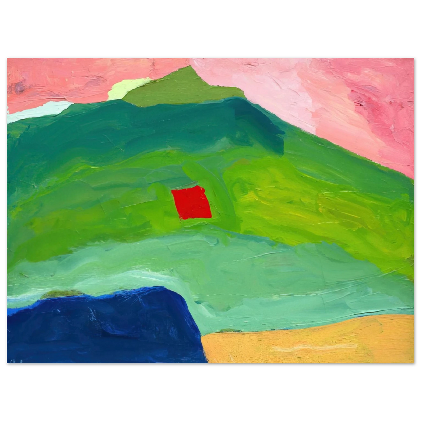 Etel Adnan - Untitled #17 - 1980 Fine Art Poster - Default Title