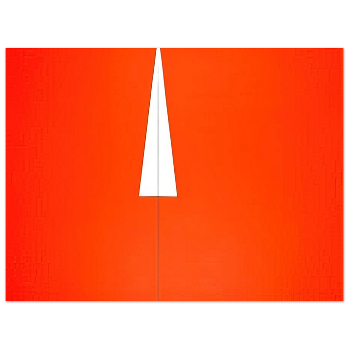 Carmen Herrera - Red with White Triangle - 1961 75x100 cm / 30x40inches Fine Art Poster