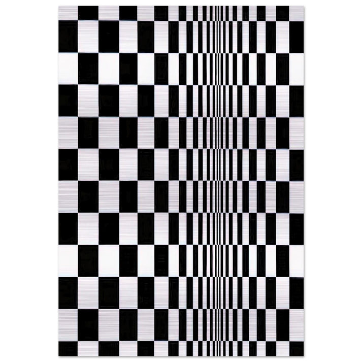 MOVEMENT IN SQUARES 1961 - Bridget Riley Brushed Aluminum Print - 70x100 cm / 28x40 inches | Bridget Riley Aluminum Print | Bridget Riley Prints