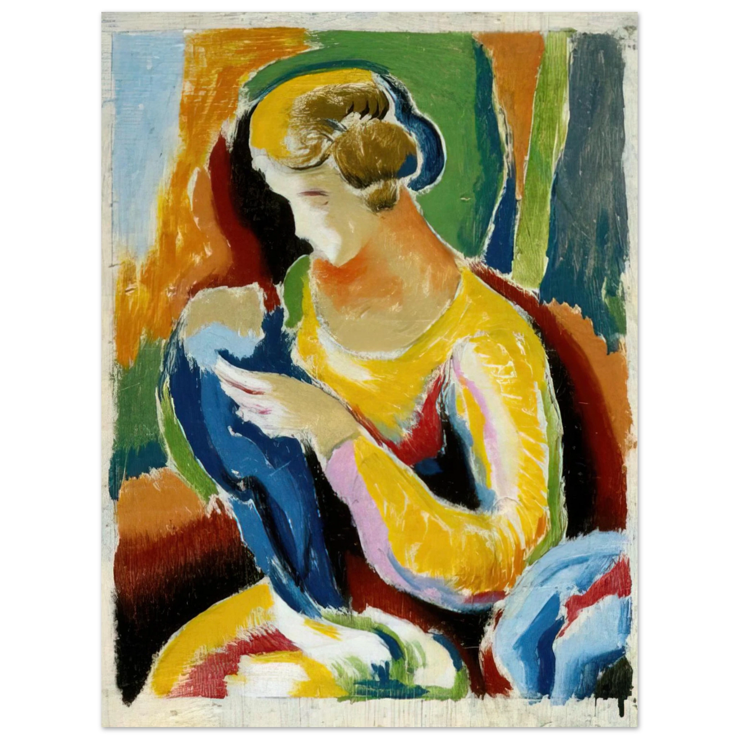 Thomas Hart Benton - WOMAN 1920 Fine Art Poster - Default Title