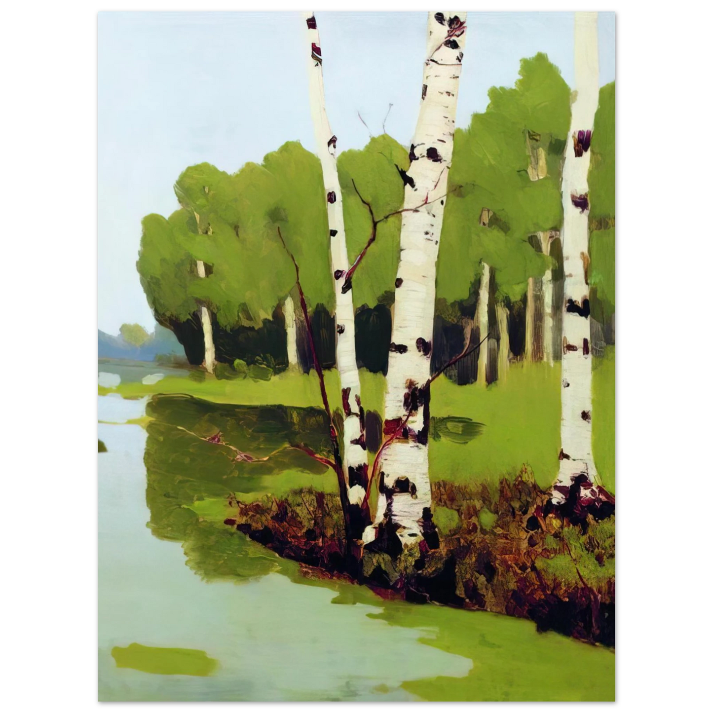 Arkhyp Kuindzhi - Birches Fine Art Poster - Default Title