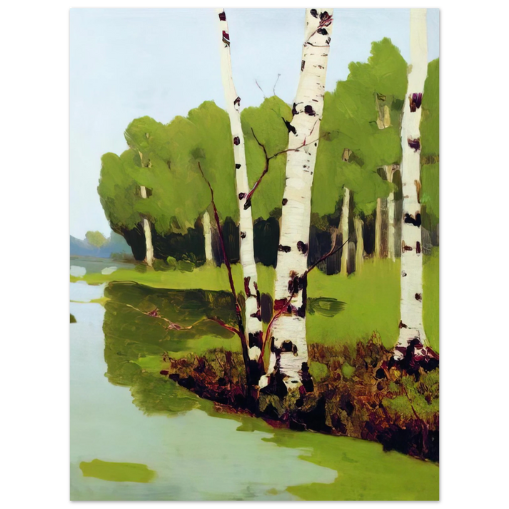 Arkhyp Kuindzhi - Birches 75x100 cm / 30x40inches Fine Art Poster