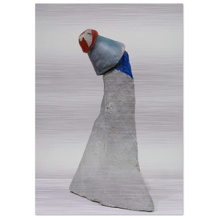 THE CLOWN 1947 - Kurt Schwitters Brushed Aluminum Print - 70x100 cm / 28x40 inches | Kurt Schwitters Aluminum Print | Kurt Schwitters Prints