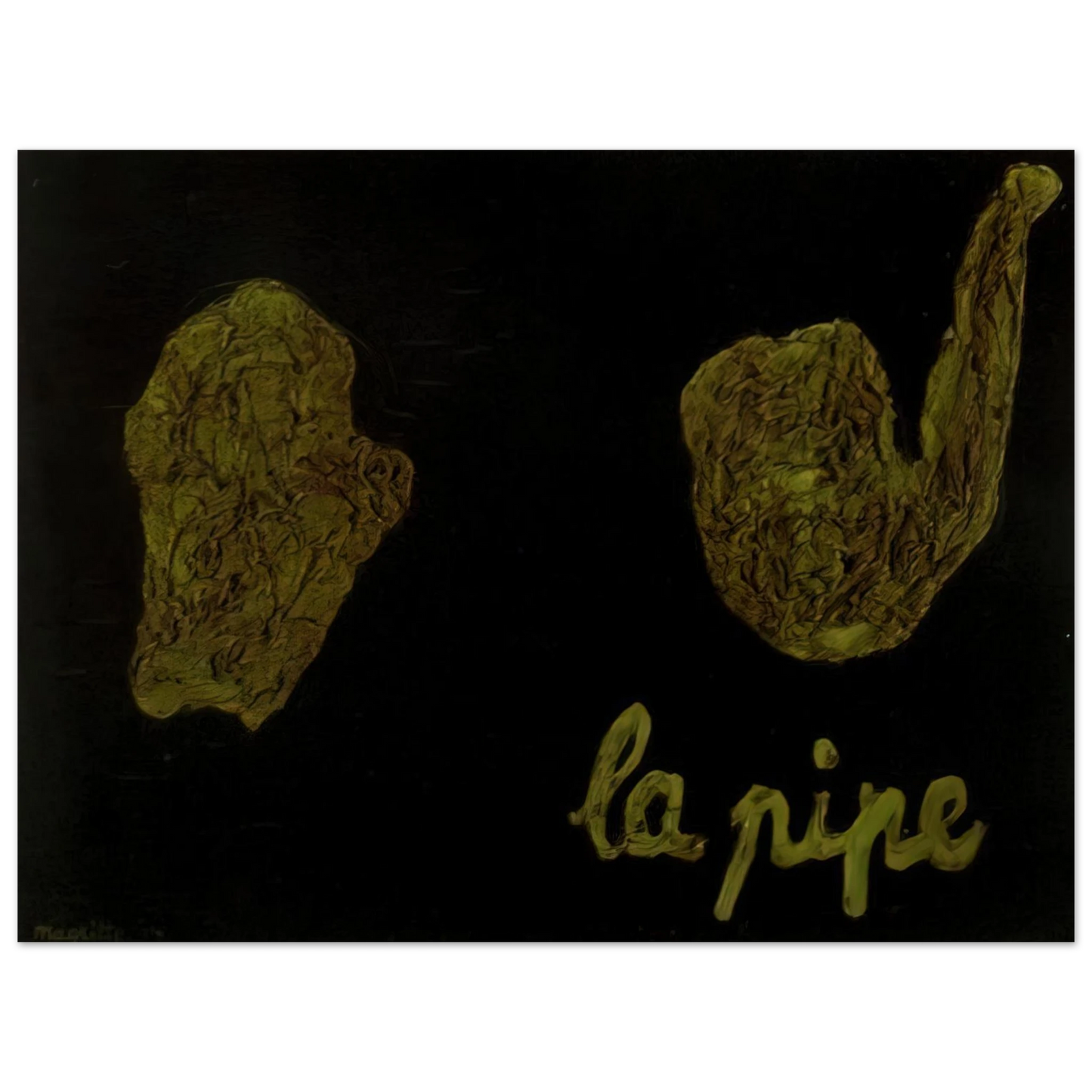 Rene Magritte - THE PIPE 1927 Fine Art Poster - Default Title