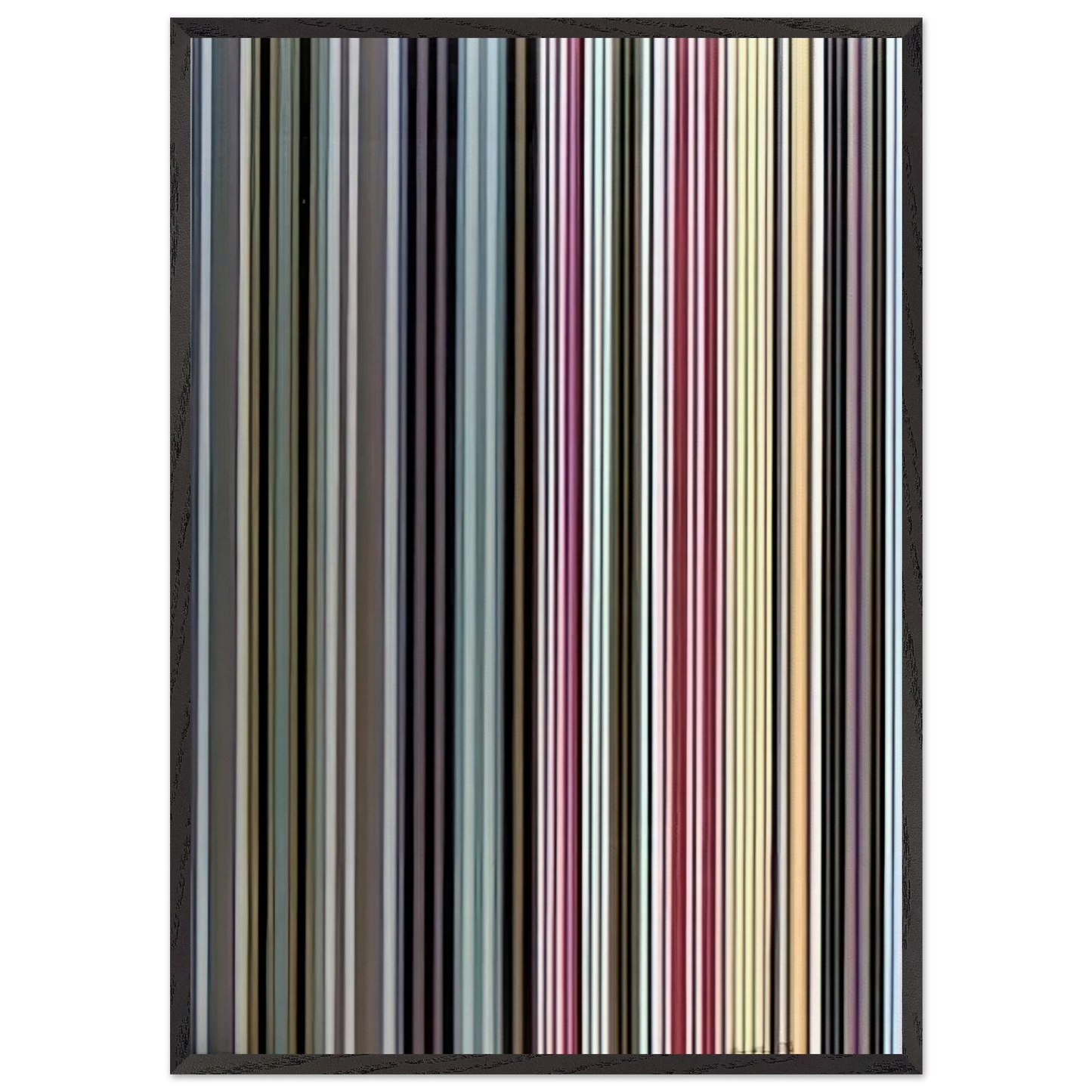 Black Dahlia - 1971 - Gene Davis Framed Art Print – Black Wooden Frame - Default Title - -Framed Art Print