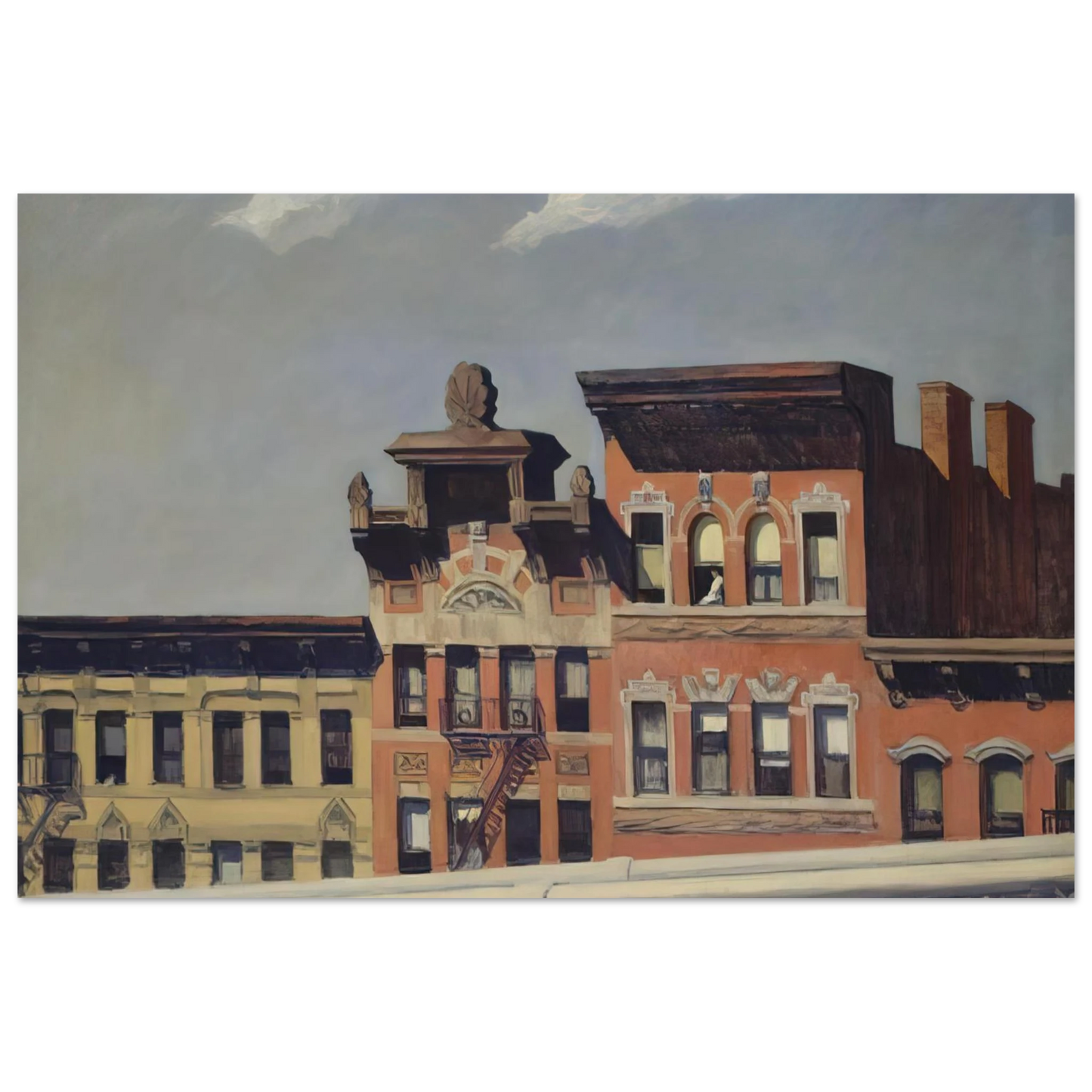 Edward Hopper - From Williamsburg Bridge Fine Art Poster - 75x100 cm / 30x40 inches