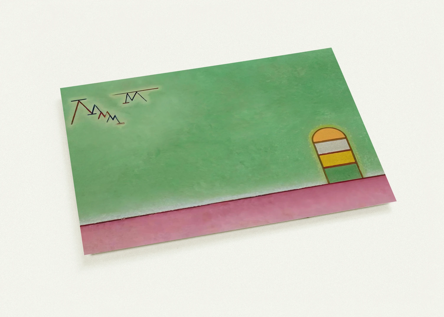 GREEN EMPTYNESS 1930 By Wassily Kandinsky Pack of 10 Post Cards | Wassily Kandinsky Post Cards | A6 (10.5 x 14.8 cm) - 4.1 x 5.8 inches