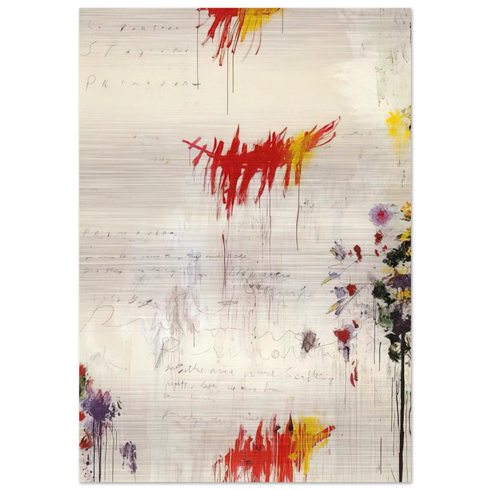 Quattro stagioni I. Primavera - Cy Twombly Brushed Aluminum Print - 70x100 cm / 28x40 inches | Cy Twombly Aluminum Print | Cy Twombly Prints