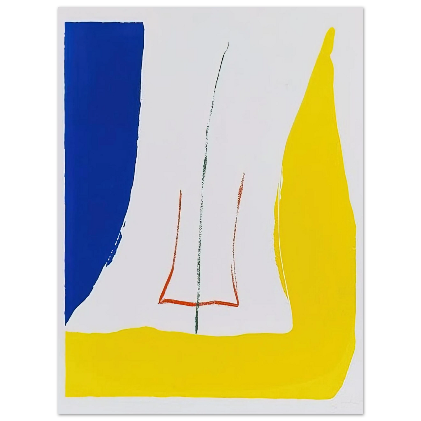 Helen Frankenthaler - Sun Corner - 1968 Wall art - A2 (42 x 59.4 cm) - Fine Art Poster - -