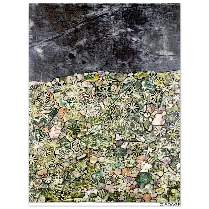 Jean Dubuffet - I LIVE IN A COUNTRY LAUGHING 75x100 cm / 30x40inches Fine Art Poster