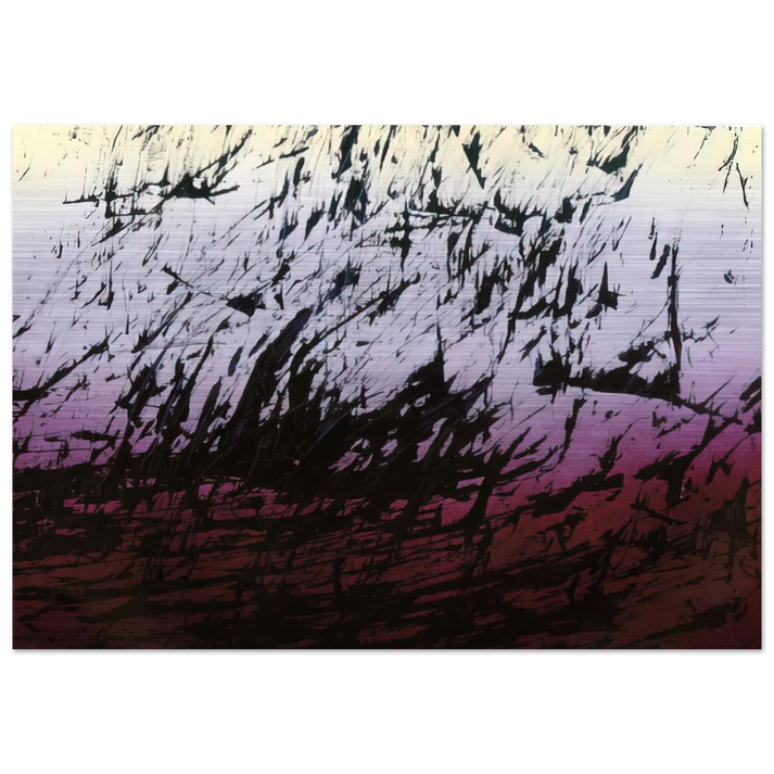 Untitled T1982-H12 - 1982 - Hans Hartung Brushed Aluminum Print - 70x100 cm / 28x40 inches | Hans Hartung Aluminum Print | Hans Hartung Prints