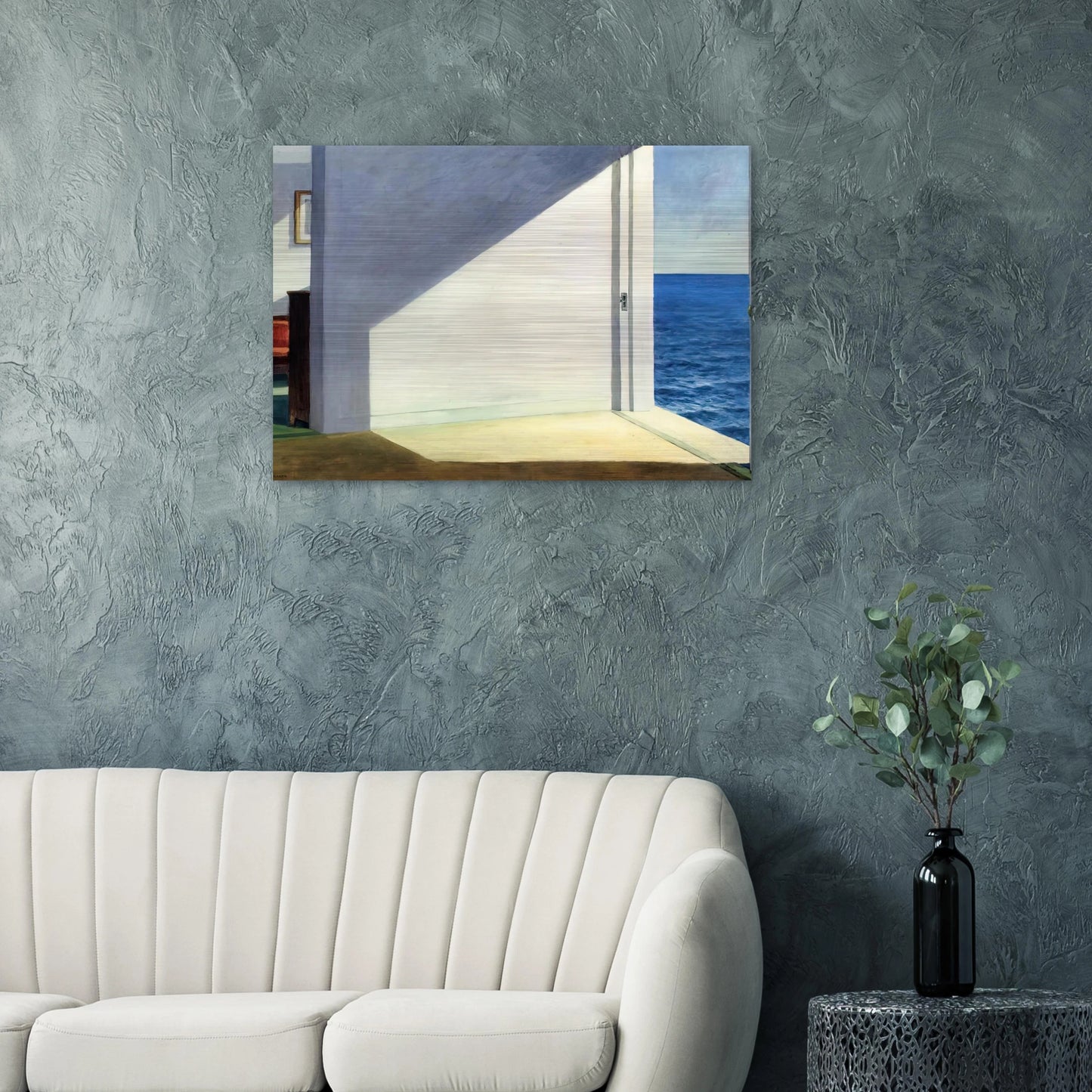 Rooms By The Sea - Edward Hopper Brushed Aluminum Print - 70x100 cm / 28x40 inches | Edward Hopper Aluminum Print | Edward Hopper Prints