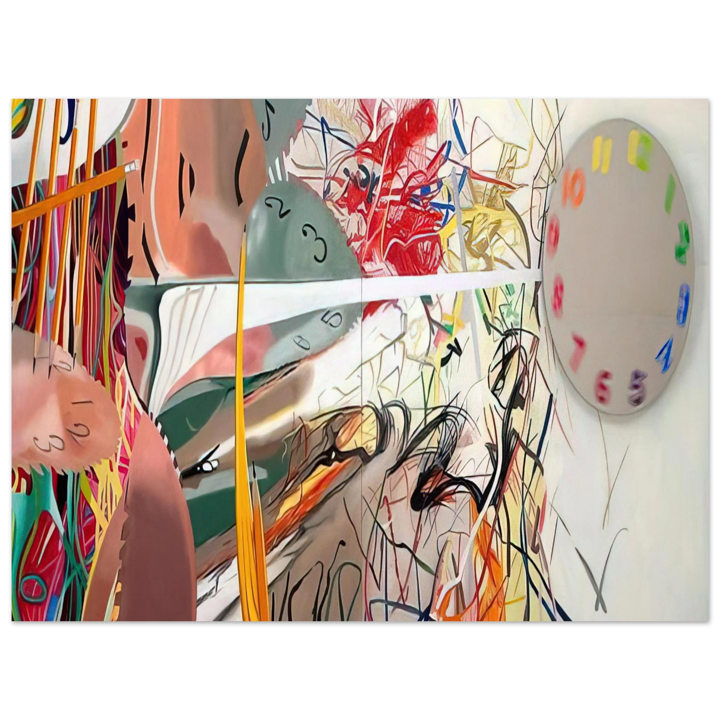 James Rosenquist - Time Stops the Face Continues Fine Art Poster - Default Title