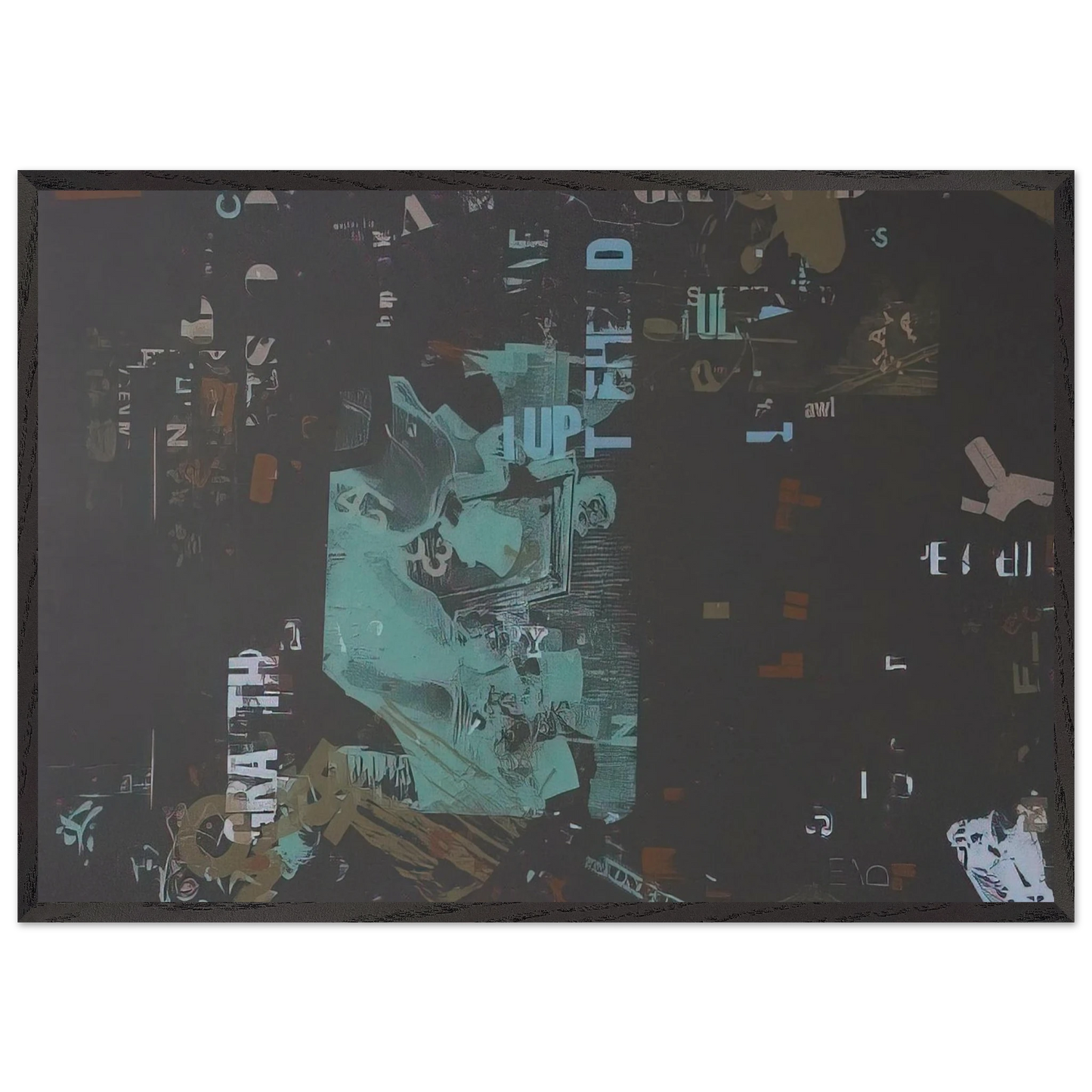 Not Wanting to Say Anything About Marcel Detail - 1969 - John Cage 70x100 cm / 28x40 inches Framed Art Print – Black Wooden Frame