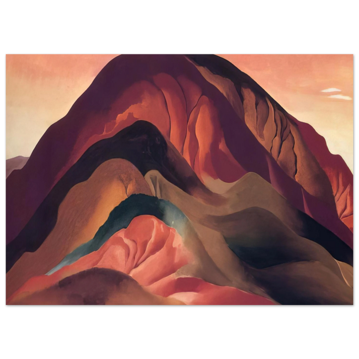 Georgia O'Keeffe - Rust Red Hills Fine Art Poster
