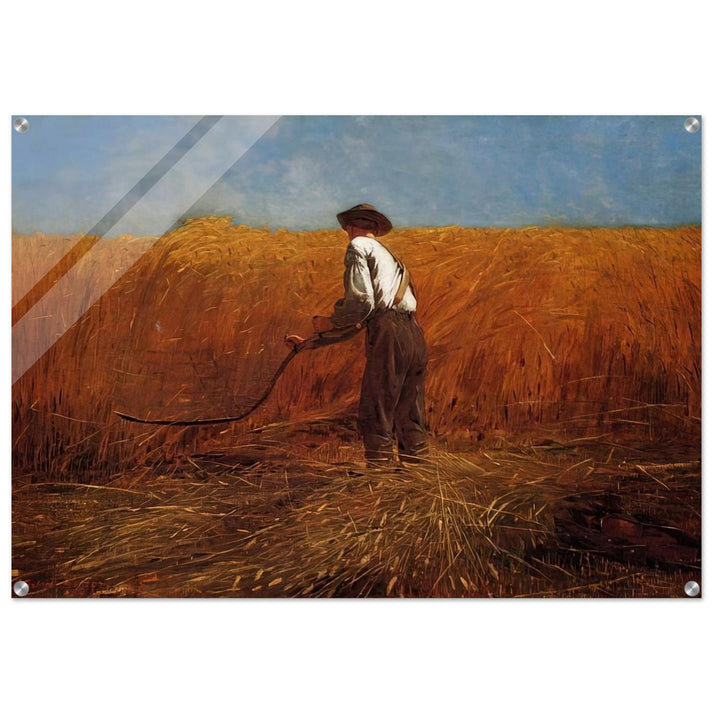 THE VETERAN IN A NEW FIELD - Winslow Homer Acrylic Print - 70x100 cm / 28x40″ inches