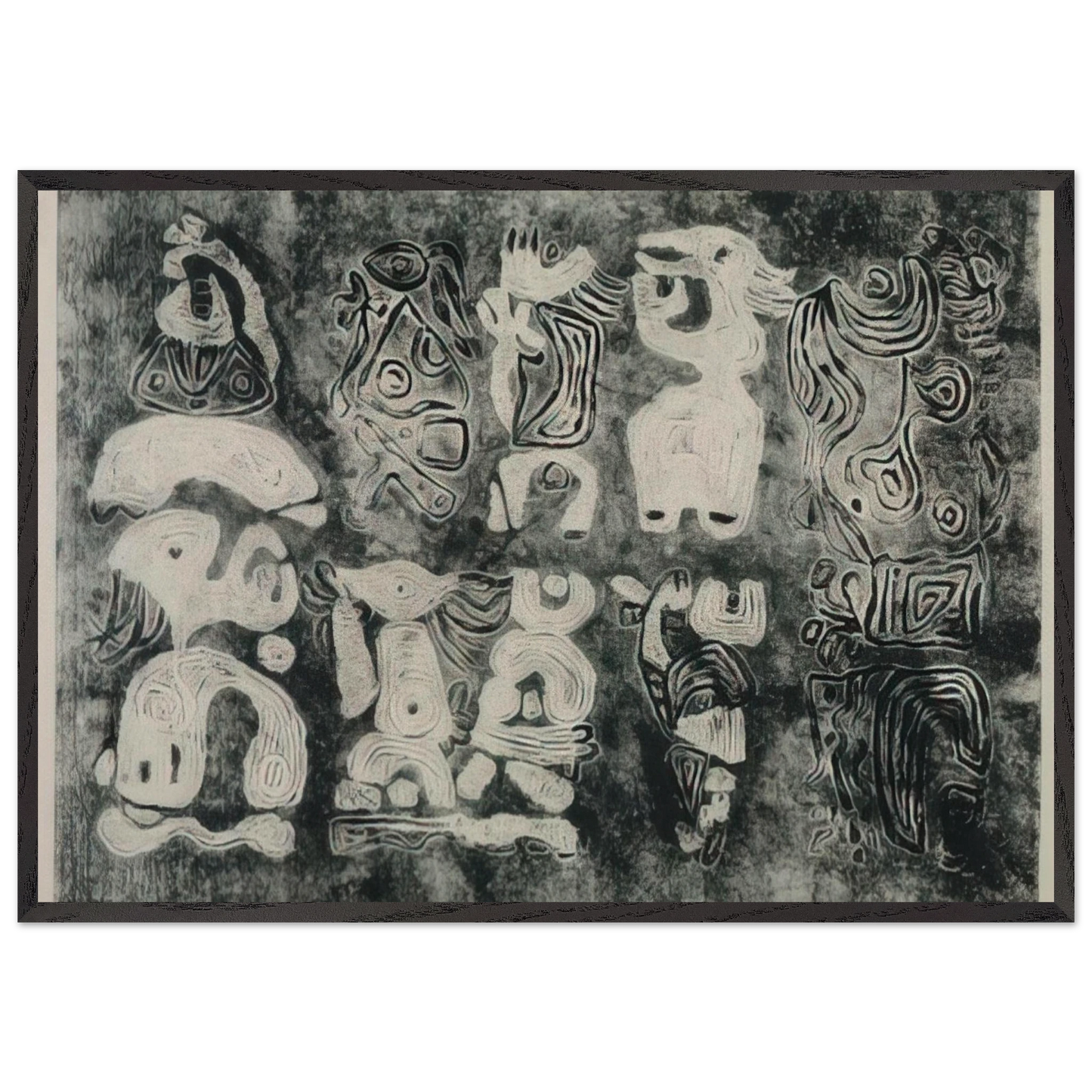 Gilgamesh - Karl Otto Gotz 70x100 cm / 28x40 inches Framed Art Print – Black Wooden Frame