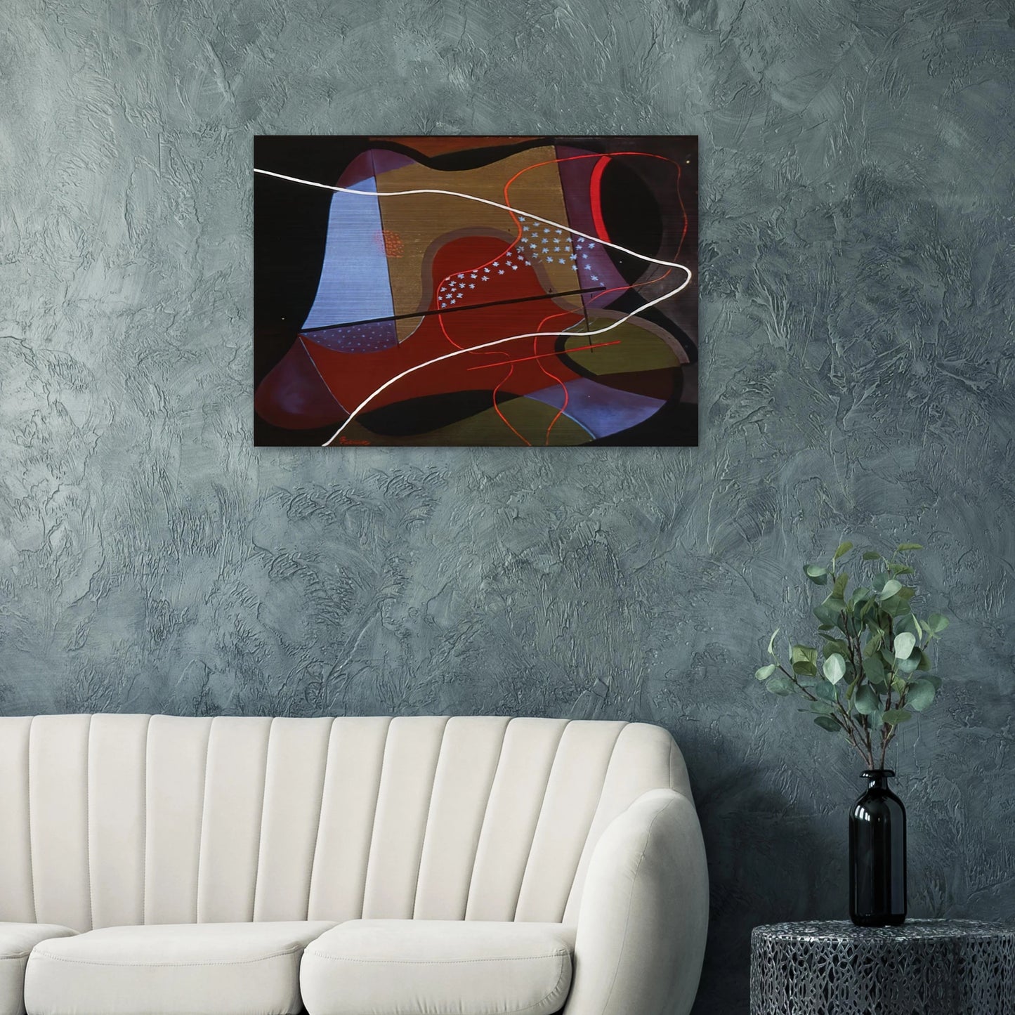 Grazioso - 1933 - John Ferren Brushed Aluminum Print - 70x100 cm / 28x40 inches | John Ferren Aluminum Print | John Ferren Prints