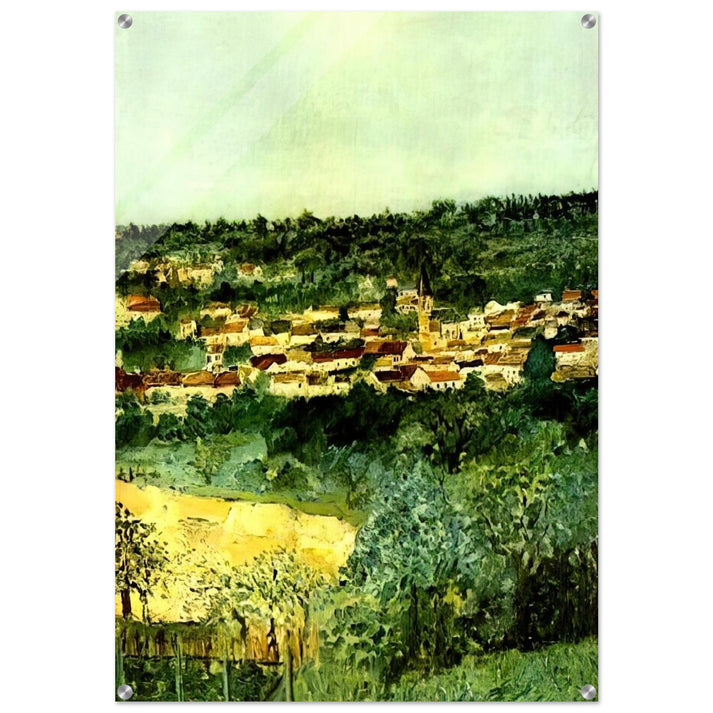 VIEW OF MONTMAGNY - Maurice Utrillo Acrylic Print - 70x100 cm / 28x40″ inches