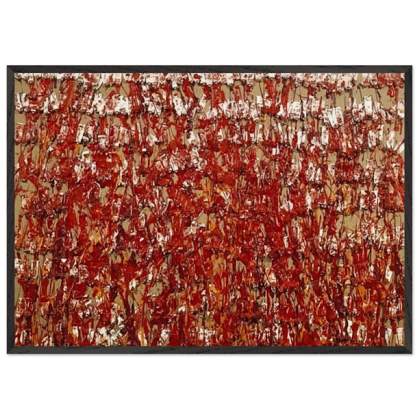 Red Tubes of Paint - 1980 - Arman Framed Art Print – Black Wooden Frame - Default Title - -Framed Art Print