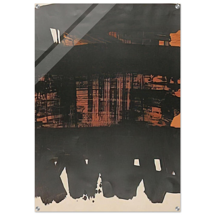 Lithographie No. 22 - 1969 - Pierre Soulages Acrylic Print - 70x100 cm / 28x40″ inches | Pierre Soulages Wall Art | Pierre Soulages Prints