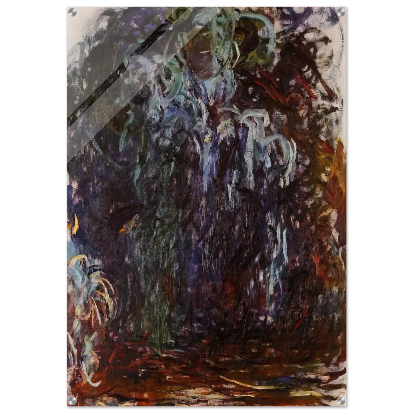 Weeping Willow - claude monet Acrylic Print - 70x100 cm / 28x40″ inches