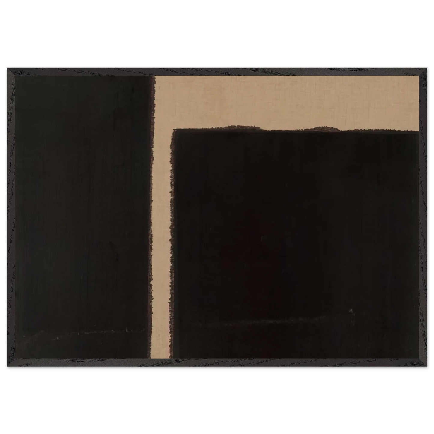 Burnt Umber Ultramarine Blue - 1998 - Yun Hyong-keun Framed Art Print – Black Wooden Frame - Default Title - -Framed Art Print