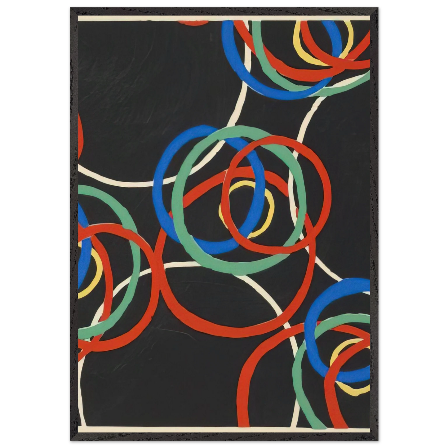 DESIGN - Sonia Delaunay Framed Art Print – Black Wooden Frame - Default Title - -Framed Art Print