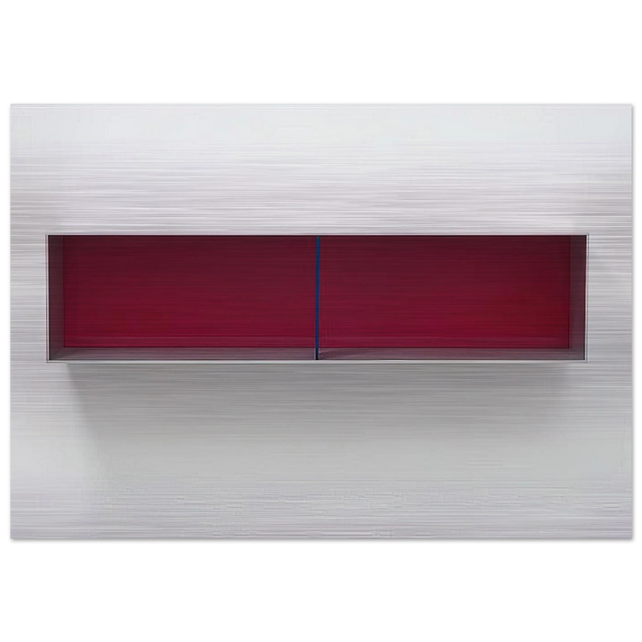 Untitled Menziken - 1991 - Donald Judd Brushed Aluminum Print - 70x100 cm / 28x40 inches | Donald Judd Aluminum Print | Donald Judd Prints