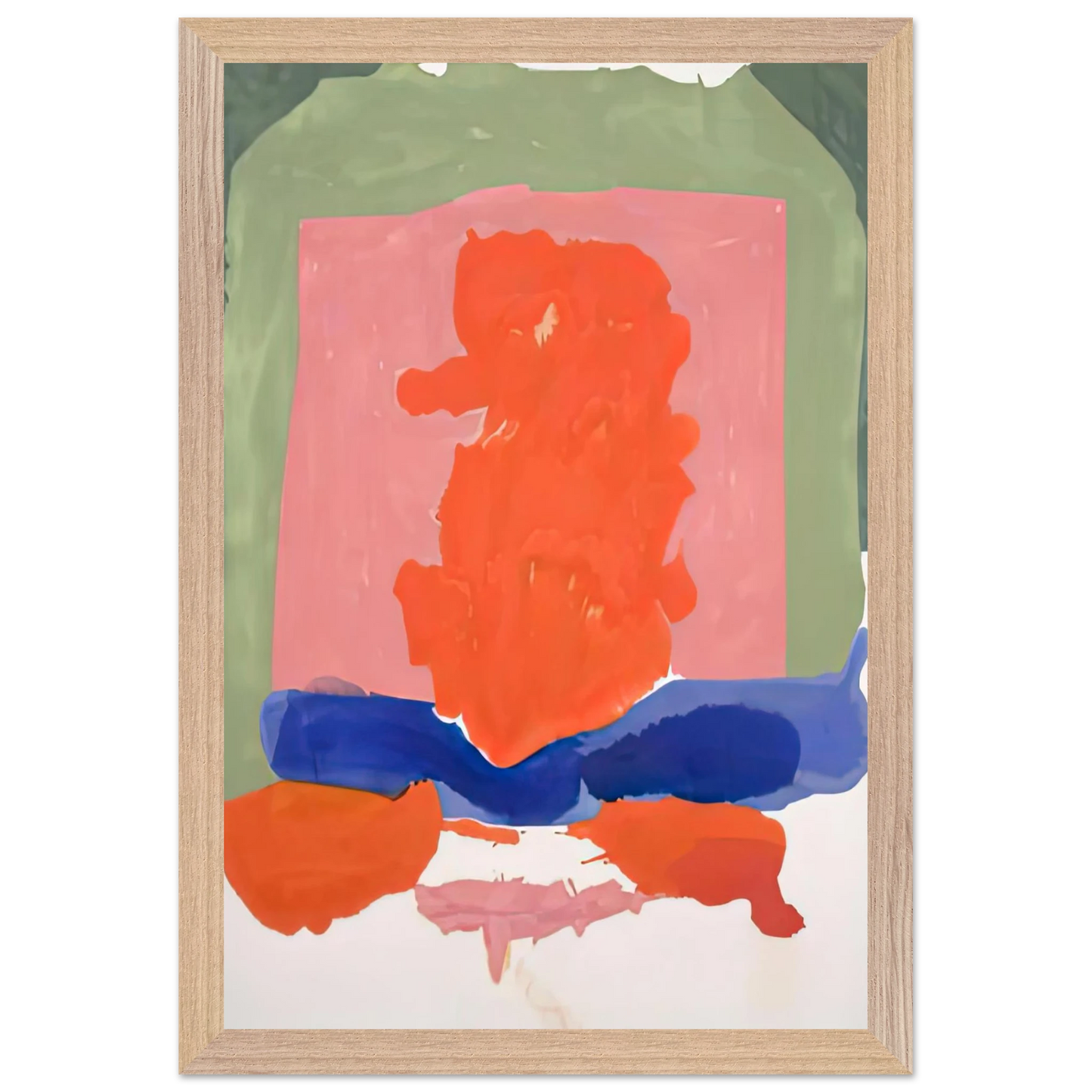 Helen Frankenthaler - Small's Paradise, 1964- Wall Art - 21x29.7 cm / 8x12" - Premium Wooden Framed Poster With Fine Art Paper - White frame