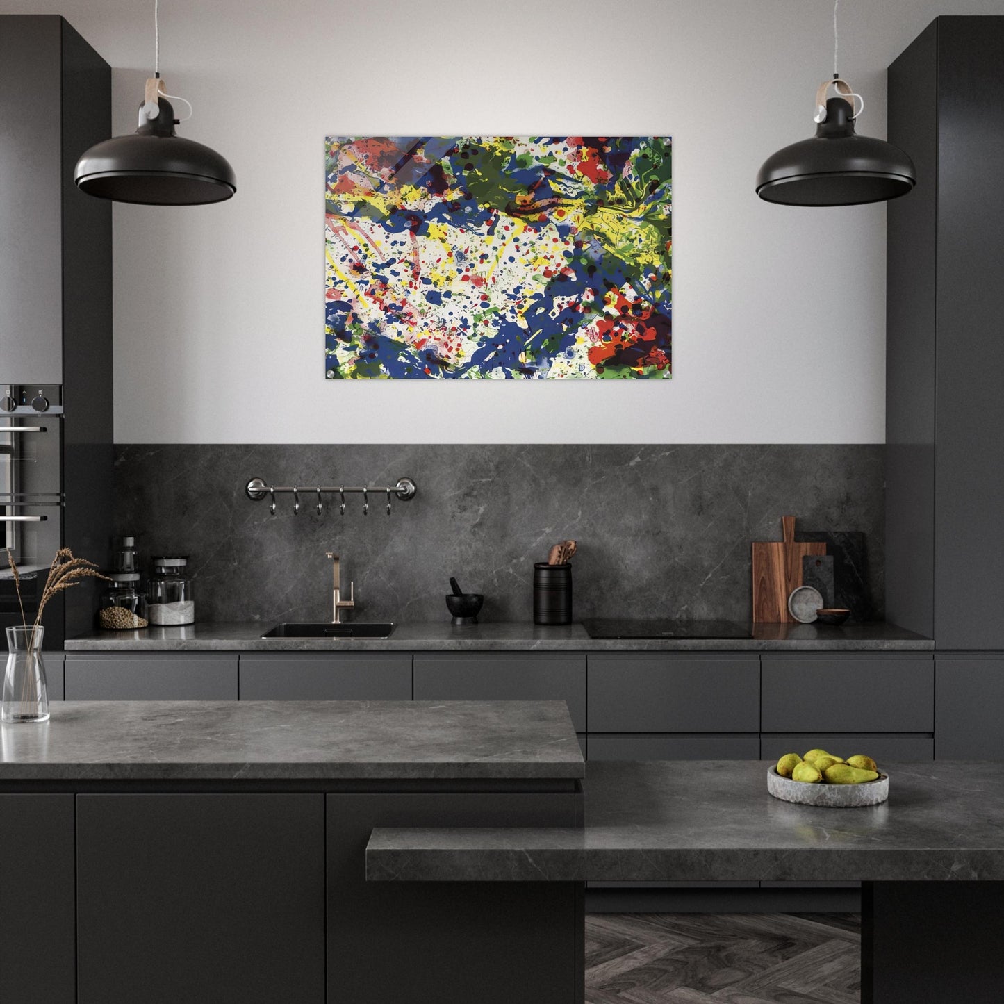 Untitled from Papierski Portfolio SF 355 - Sam Francis Acrylic Print - 70x100 cm / 28x40″ inches