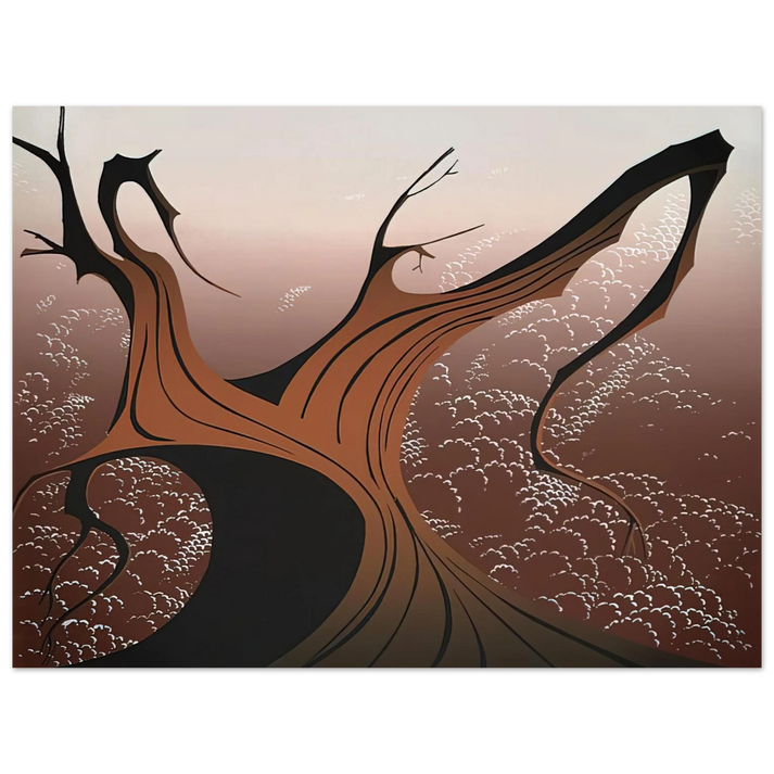 Eyvind Earle - Brown Tree 75x100 cm / 30x40inches Fine Art Poster