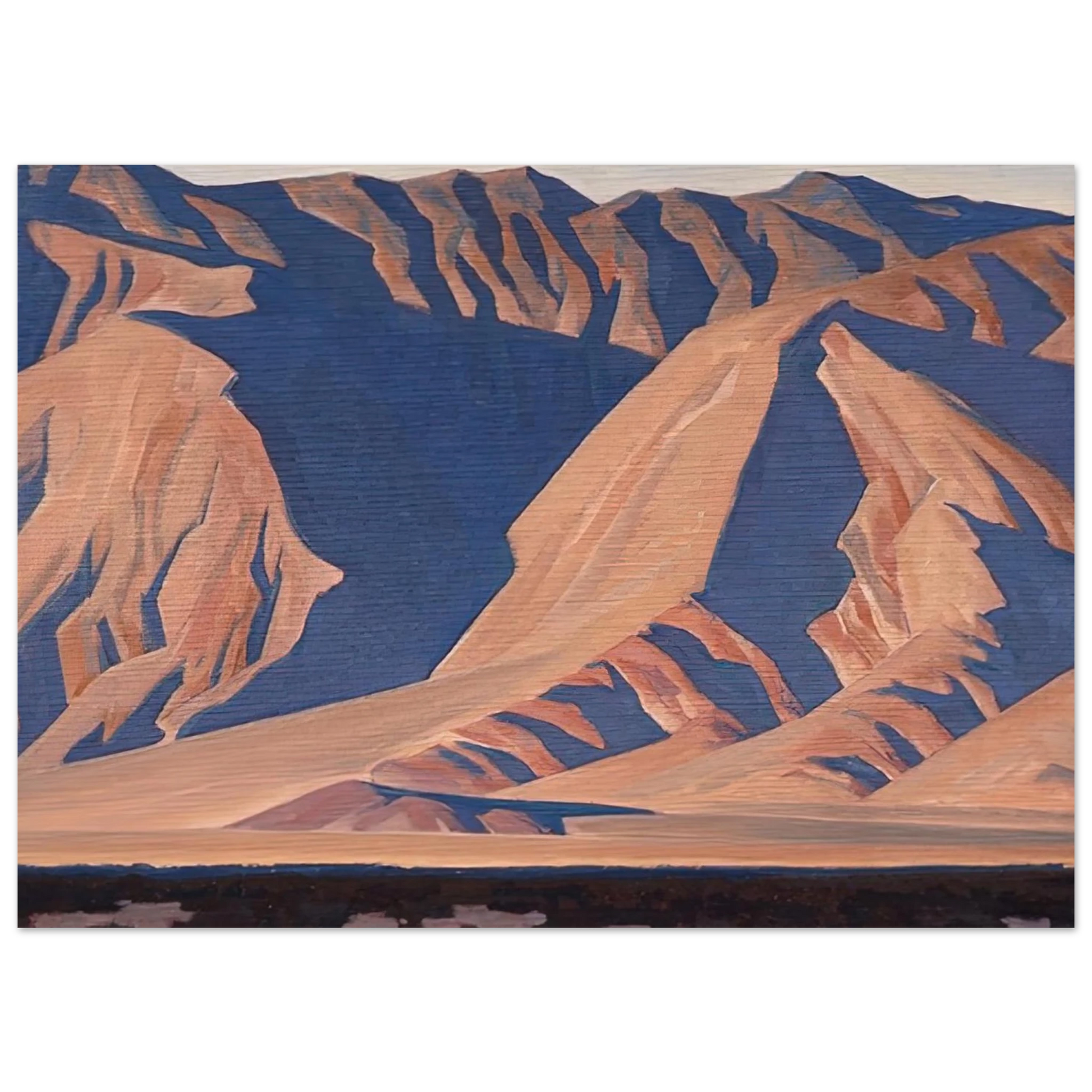 Maynard Dixon - INYO MOUNTAINS 1944 Wall art - A3 (29.7 x 42  cm) - Premium Wooden Framed Poster With Fine Art Paper-canvas - Wood frame