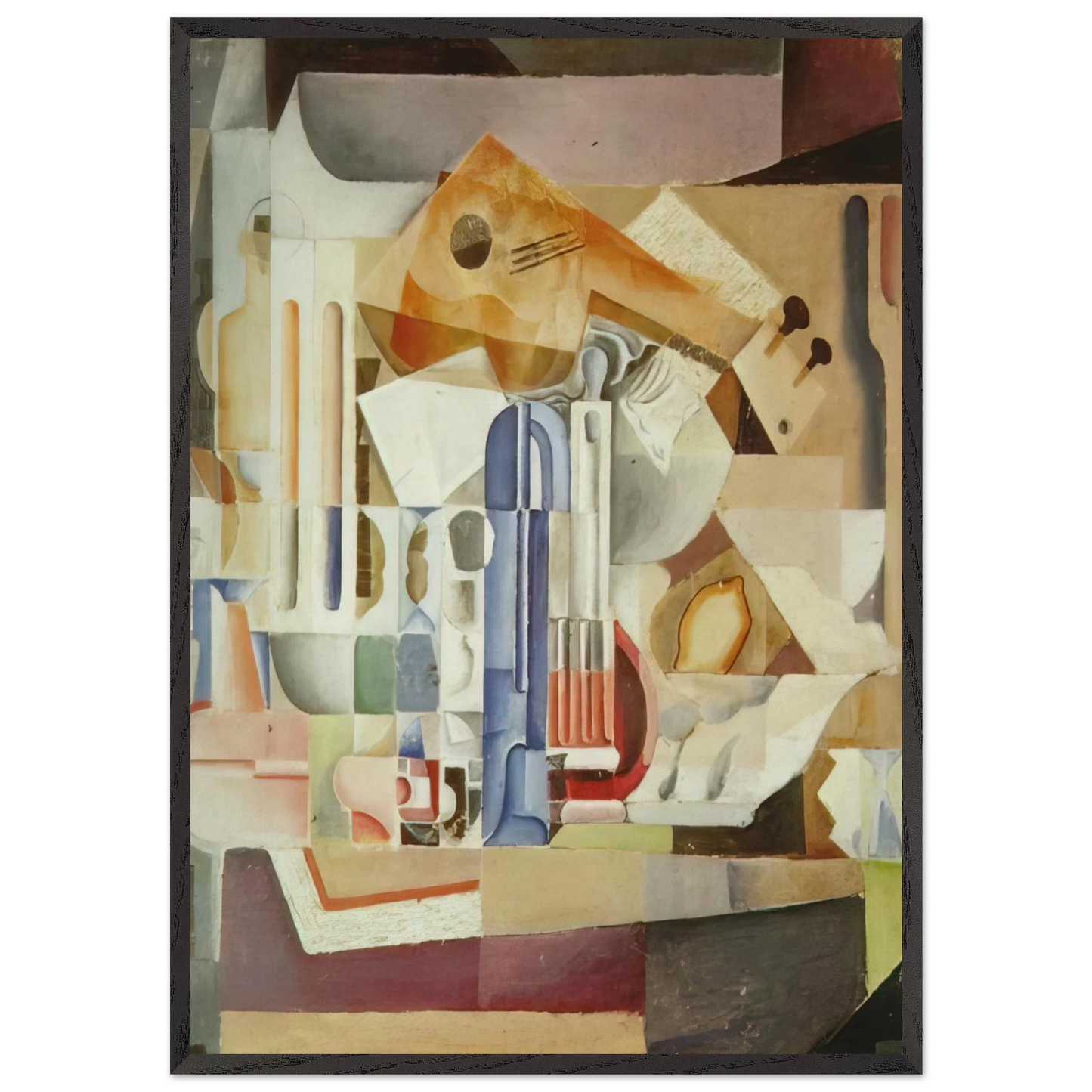 CRYSTALLINE STILL LIFE - Salvador Dali Framed Art Print – Black Wooden Frame - Default Title - -Framed Art Print