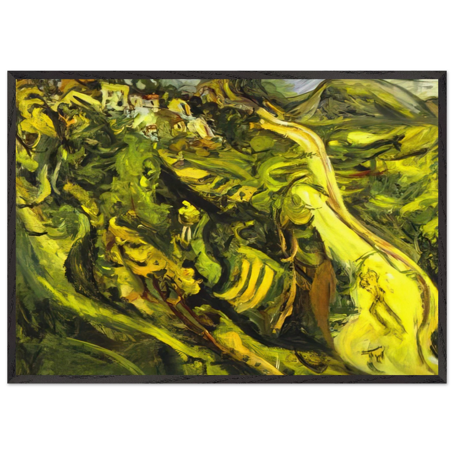 ROAD AT CAGNES - Chaim Soutine Framed Art Print – Black Wooden Frame - Default Title - -Framed Art Print