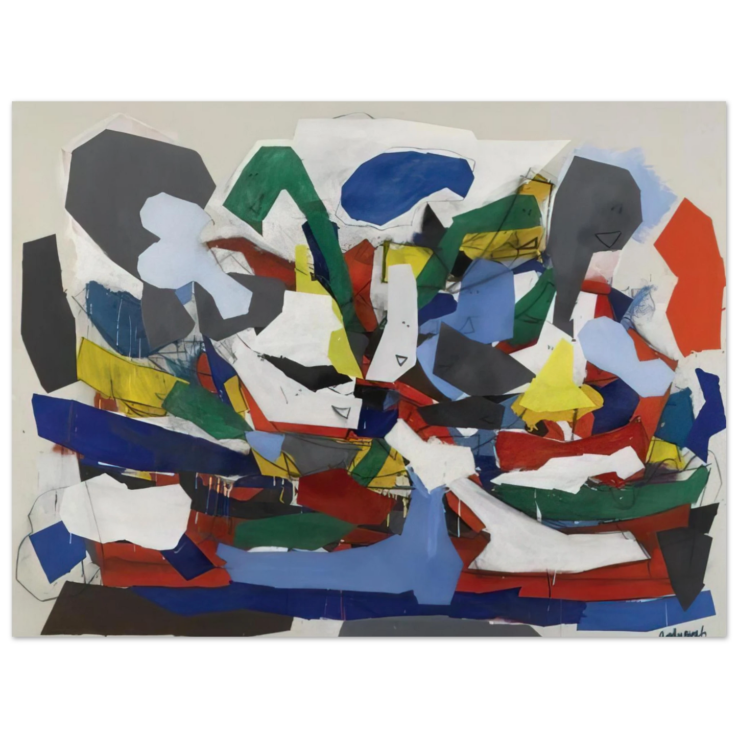 Robert Goodnough - Adventure II - 1963 Fine Art Poster - Default Title