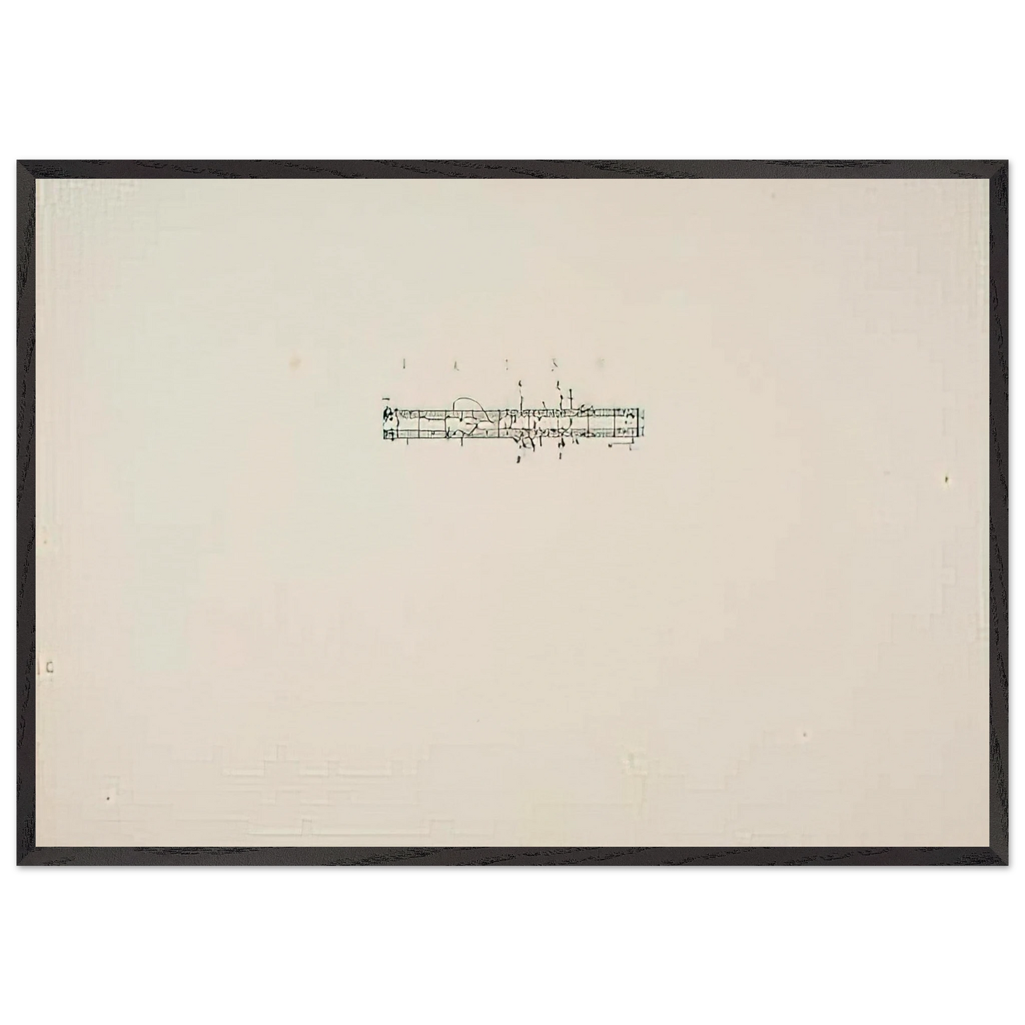 Haiku - Neo-Dada - John Cage 70x100 cm / 28x40 inches Framed Art Print – Black Wooden Frame