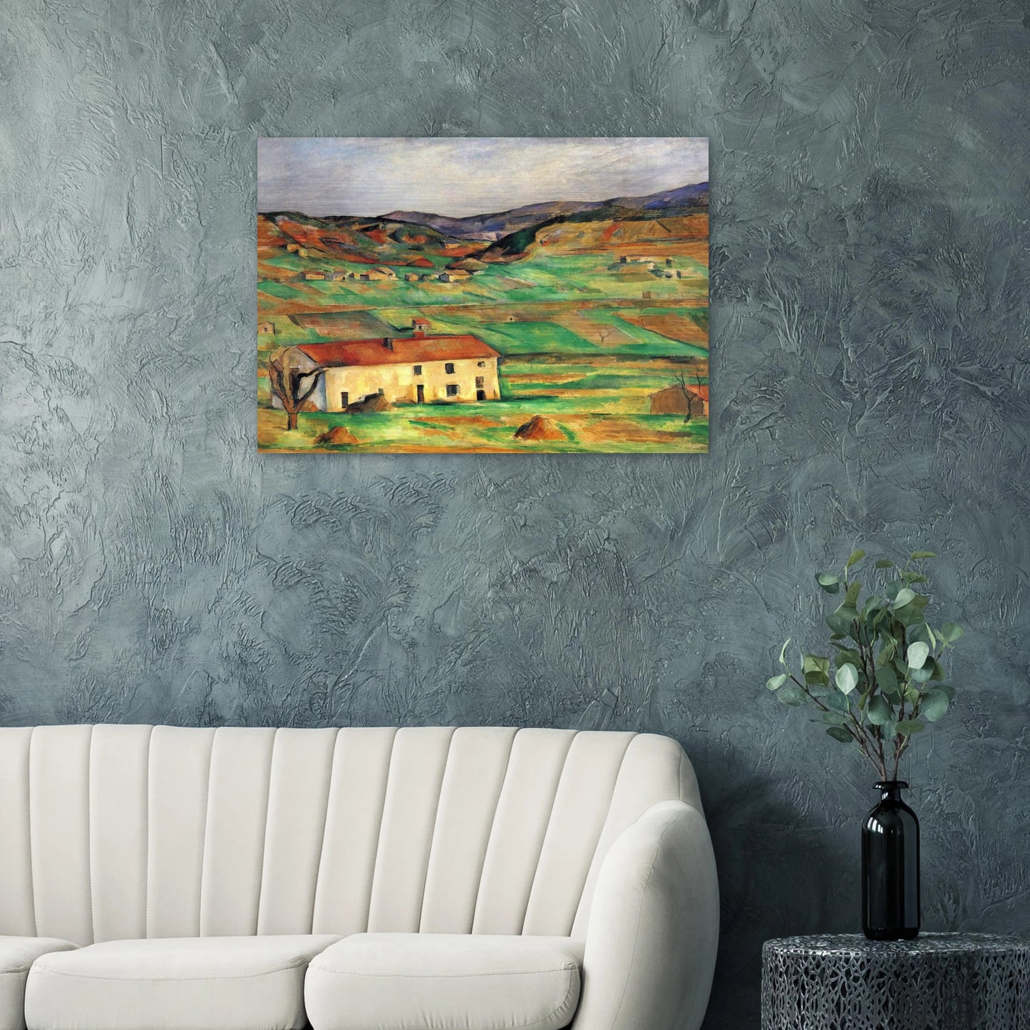 Gardanne - Paul Cézanne Brushed Aluminum Print - 70x100 cm / 28x40 inches | Paul Cézanne Aluminum Print | Paul Cézanne Prints