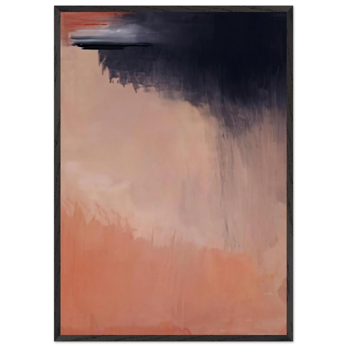 Cloud Burst 2002- - Helen Frankenthaler 70x100 cm / 28x40 inches Framed Art Print – Black Wooden Frame