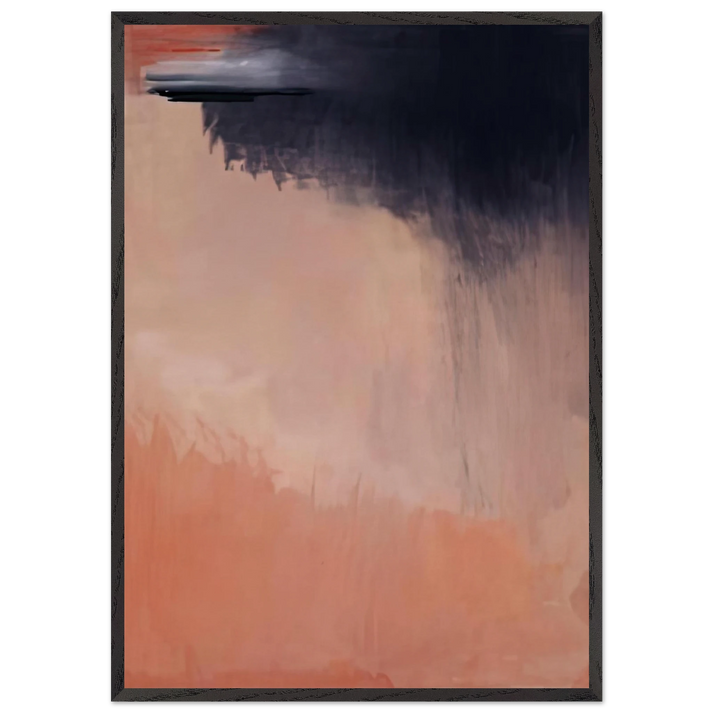 Cloud Burst 2002- - Helen Frankenthaler 70x100 cm / 28x40 inches Framed Art Print – Black Wooden Frame