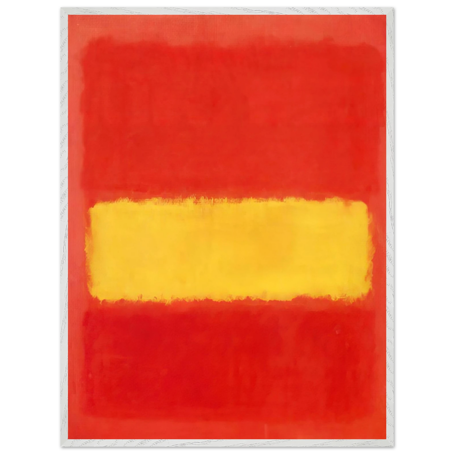 Mark Rothko - Yellow band - 1956 Wall Art - 60x80 cm / 24x32 inches - Premium Wooden Framed Poster With Fine Art Paper-canvas - Wood frame