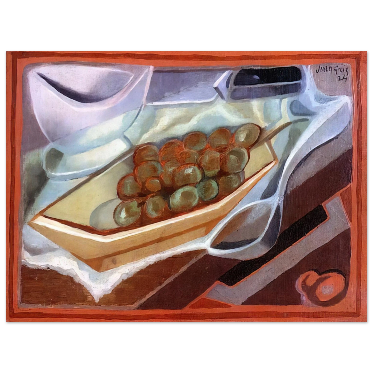 Juan Gris - THE BUNCH OF GRAPES 1924 Fine Art Poster - Default Title