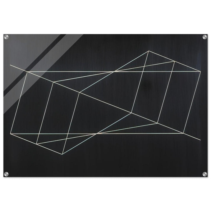 TWISTED BUT STRAIGHT 1948 - Josef Albers Acrylic Print - 70x100 cm / 28x40″ inches
