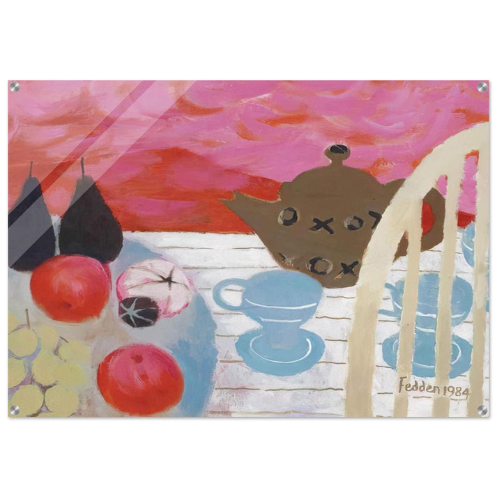 The Teapot - 1984 - Mary Fedden Acrylic Print - 70x100 cm / 28x40″ inches