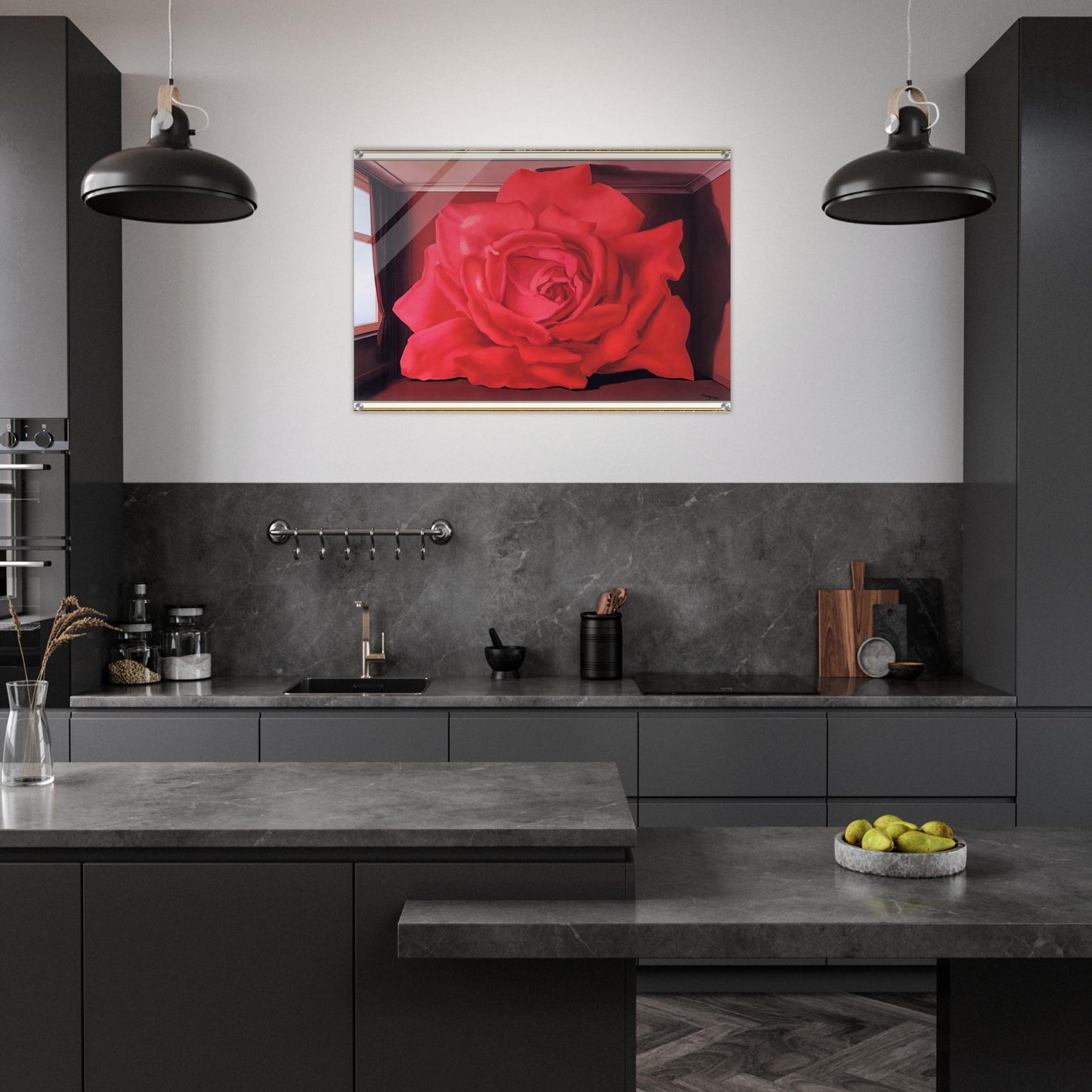 THE TOMB OF THE WRESTLERS 1960 - Rene Magritte Acrylic Print - 70x100 cm / 28x40″ inches | Rene Magritte Wall Art | Rene Magritte Prints