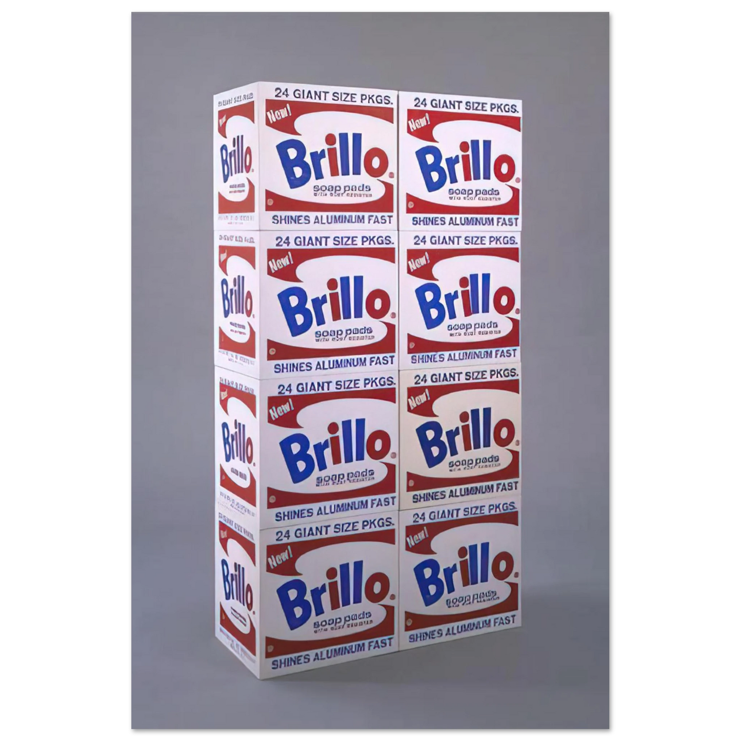 Andy Warhol - Brillo Soap Pads Boxes Fine Art Poster - 40x60 cm / 16x24 inches